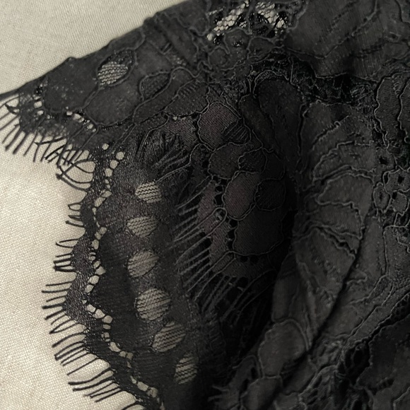 Black lace high collar H+M dress xs - Picture 9 of 12